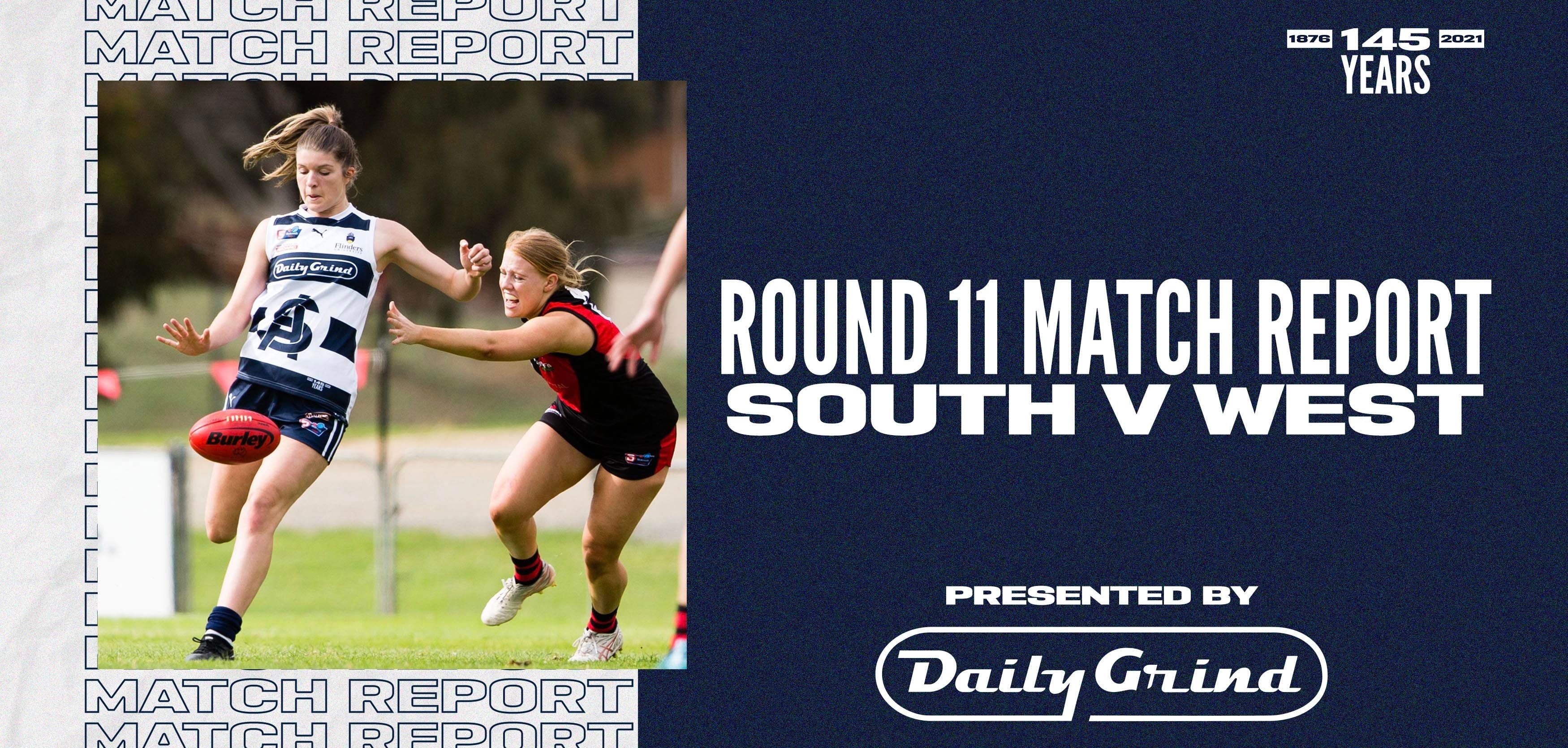 Daily Grind Women's Match Report: Round 11 vs West Daily Grind Women's Match Report: Round 11 vs West